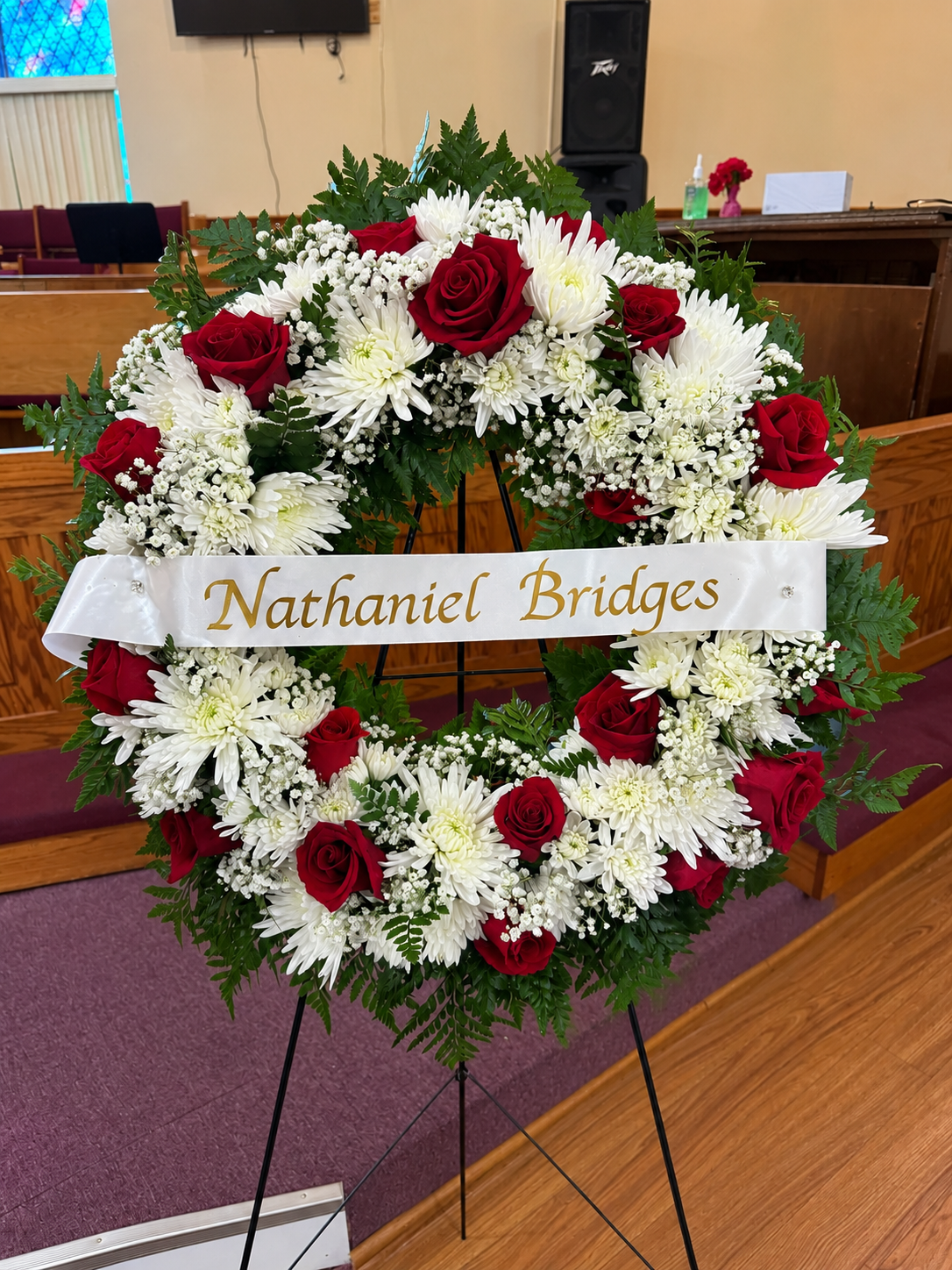 Eternal Love Wreath 🕊️🌹🤍