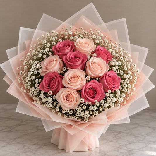 12 Rose bouquet